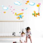 BeKid Stickere perete copii Avionase - 123 x 90 cm