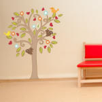 BeKid Stickere perete copii Copacel cu animalute - 60 x 70 cm