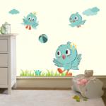 BeKid Sticker decorativ Vrabiute jucause - 120 x 69 cm