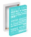 BeKid Tablou canvas Reguli de joaca BLUE - 50 x 70 cm