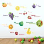 BeKid Sticker decorativ Lumea Fructelor - 120 x 55 cm
