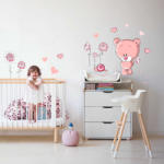 BeKid Stickere perete copii Ursulet la plimbare - 95 x 100 cm