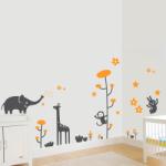 BeKid Stickere perete copii Animale vesele - 160 x 190 cm
