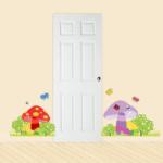 BeKid Stickere perete copii Ciupercute - 70 x 80 cm