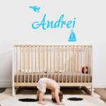 BeKid Sticker nume baietel - 40 x 60 cm