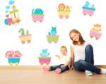 BeKid Sticker decorativ Sa ne plimbam - 80 x 100 cm