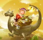 BeKid Tablou canvas In lumea magica - 20 x 20 cm