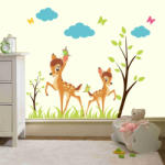BeKid Stickere perete copii Caprioare in padure - 81 x 61 cm