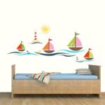 BeKid Stickere perete copii Barcute - 82 x 66 cm