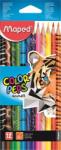 Maped színes ceruza 12db, color peps, háromszögletű, állatmintás, Animals (MA832212)