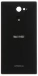  tel-szalk-00243 Sony Xperia M2 fekete akkufedél, hátlap (tel-szalk-00243)