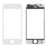  tel-szalk-02640 Üveg előlap, kerettel - LCD kijelző részegység nem-touch iPhone 5S fehér OEM(Cold Press) (tel-szalk-02640)