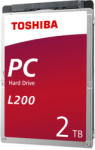 Toshiba L200 2.5 2TB 5400rpm 128MB SATA3 (HDWL120UZSVA)