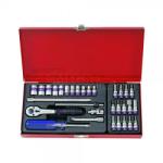 KING TONY 1/4" dugókulcs- és bitfejkészlet 31 részes (2531MR) (2531MR)