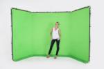 Lastolite panoráma háttér szövet 4m chromakey zöld (LB7626) (LB7626)