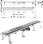 Alcadrain APZ9 zuhanyfolyóka 950M (APZ9-950) (APZ9-950)