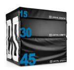 Capital Sports Rookso Set Soft Jump Box, plyo box, fekete, 15/30/45 cm, 3 darab (PL-222-224) (PL-222-224)