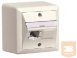 R&M R310786 Falonkívüli aljzat, 80x80, 2x1Port + vakfedő