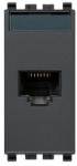 Vimar Priza modulara RJ45 Netsafe Cat. 5e UTP gri antracit Vimar Eikon (VIM-20338.8)