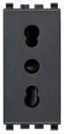 Vimar Priza modulara 1 modul 2P+T 16A P17/11 VIMAR EIKON gri antracit (VIM-20203)