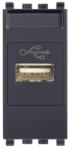 Vimar Priza modulara Date USB gri antracit Vimar Eikon (VIM-20345)