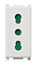 Vimar Priza modulara 2P+T 16A P17/11 1 modul VIMAR PLANA alba (VIM-14203)