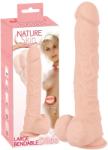 Nature Skin Large Bendable Dildo tapadótalpas, élethű dildó - natúr (nagy)