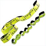 Sveltus Elastiband® fitnesz erősítő gumipánt közepes erősség, 8x10 cm levarrt szakasz, sárga, 10 kg ellenáll
