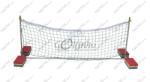 Tactic Sport Vízi Röplabda állvány szett alumínium csőből 200x60x60 cm , hálóval, EVA hab usztatókkal