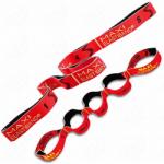 Sveltus Elastiband® fitnesz erősítő gumipánt Maxi hosszú, piros színű, 10 kg közepes ellenállás, 110x4 cm,