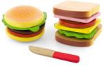Viga Toys Játék szendvics és hamburger 4474