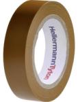 HellermannTyton PVC szigetelőszalag, (H x Sz) 10 m x 15 mm, barna PVC HelaTape Flex 15 HellermannTyton, tartalom: 1 tekercs