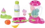 Ecoiffier Valiză cu mixer şi alimente Nursery Écoiffier pentru păpuşa roz cu 12 accesorii de la 12 luni (ECO2877)