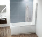 RAVAK CVS1-80 kádparaván krómhatású + transparent jobbos (7QR40C00Z1) (7QR40C00Z1)