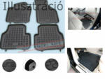 Rezaw fekete gumiszőnyeg Toyota PROACE VERSO II VAN / combi 2. sor, 3 üléses változat, amiko (201231)