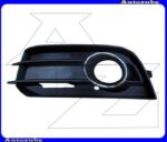 AUDI A1 2010.01-2014.12 /8X/ Első lökhárító rács bal, ködlámpás, fekete AD1202134