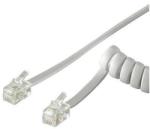 Goobay Cablu telefonic receptor spiralat RJ10 4m 4 pini 4 contacte Goobay (68601)