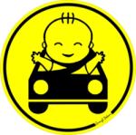  Baby on board autóban körmatrica