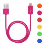Delight Cablu de date micro USB invelis material plastic diferite culori 1m Delight (55440)