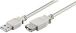 Goobay Cablu prelungitor USB A 2.0 tata USB A 2.0 mama 1.8m gri Goobay (68715) - sogest