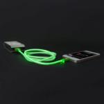 Delight Cablu luminos verde de date si incarcare iPhone 5 5S 5C 6 6plus iPod iPad USB (55426GR)