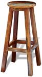 vidaXL Scaun de bar, lemn masiv reciclat (241647)