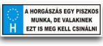  Vicces rendszámtábla - horgász
