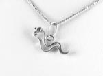Ezüst Barátságos kígyó ezüst medál