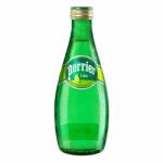 Perrier 0, 33l zöld citromos szénsavas ásványviz üvegben