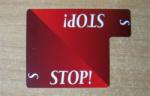 Lion Games & Gifts Stop Card - 100% plastic (Lion licitkártya készlethez, Stop kártya)