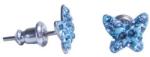 Swanis lepke köves bedugós fülbevaló - kék