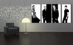  Kézzel festett vászonképek POP Art U2 in Black U2 (POP ART)