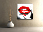  Kézzel festett vászonképek POP Art RED LIPS mund (POP ART)