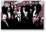  Kézzel festett vászonképek POP Art The MAFIA Family family